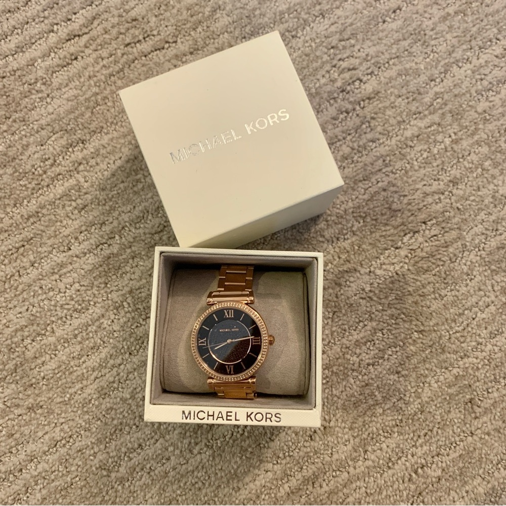 Michael Kors Women’s MK3356 CATLIN Rose Gold Theme Watch